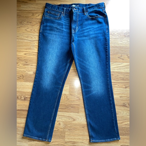 Old Navy Other - Old Navy Jeans Men’s Size 38x30 Straight Leg Dark Wash Built In Tough Flex EUC